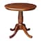 International Concepts Round 30 in Round Top Pedestal Table, 28.9 inH, Espresso, 30 W, 30 L, 28.9 in H, Wood, Espresso K581-30RT - alternate 1